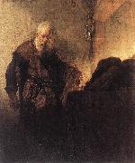 St Paul at his Writing-Desk REMBRANDT Harmenszoon van Rijn